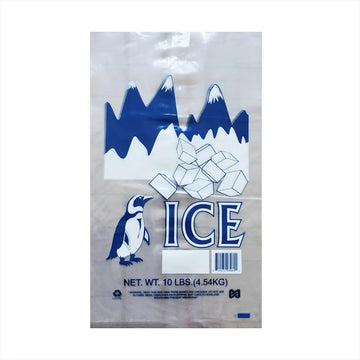 Ice Bag Plastic 12" x 22"  10 lb