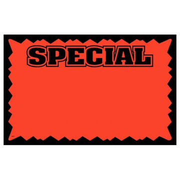 Special Hi-Impact Sign Cards, 1 Up, Rainbow Pack +Tax 5.5" x 7"