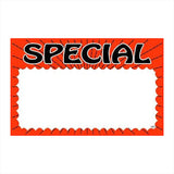 Shop Wholesale Glossy Red Print Sign Cards- Mexmax INC plus tax for savings.