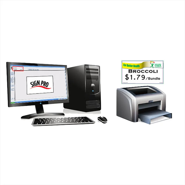Custom sign printing software strd