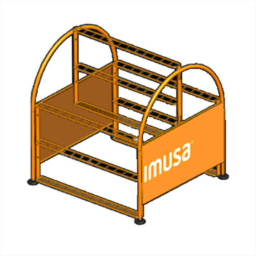 Imusa Mop & Broom Rack -36 holders  strd