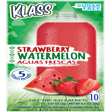 Klass Watermelon Strawberry on the go pkts 10 ct