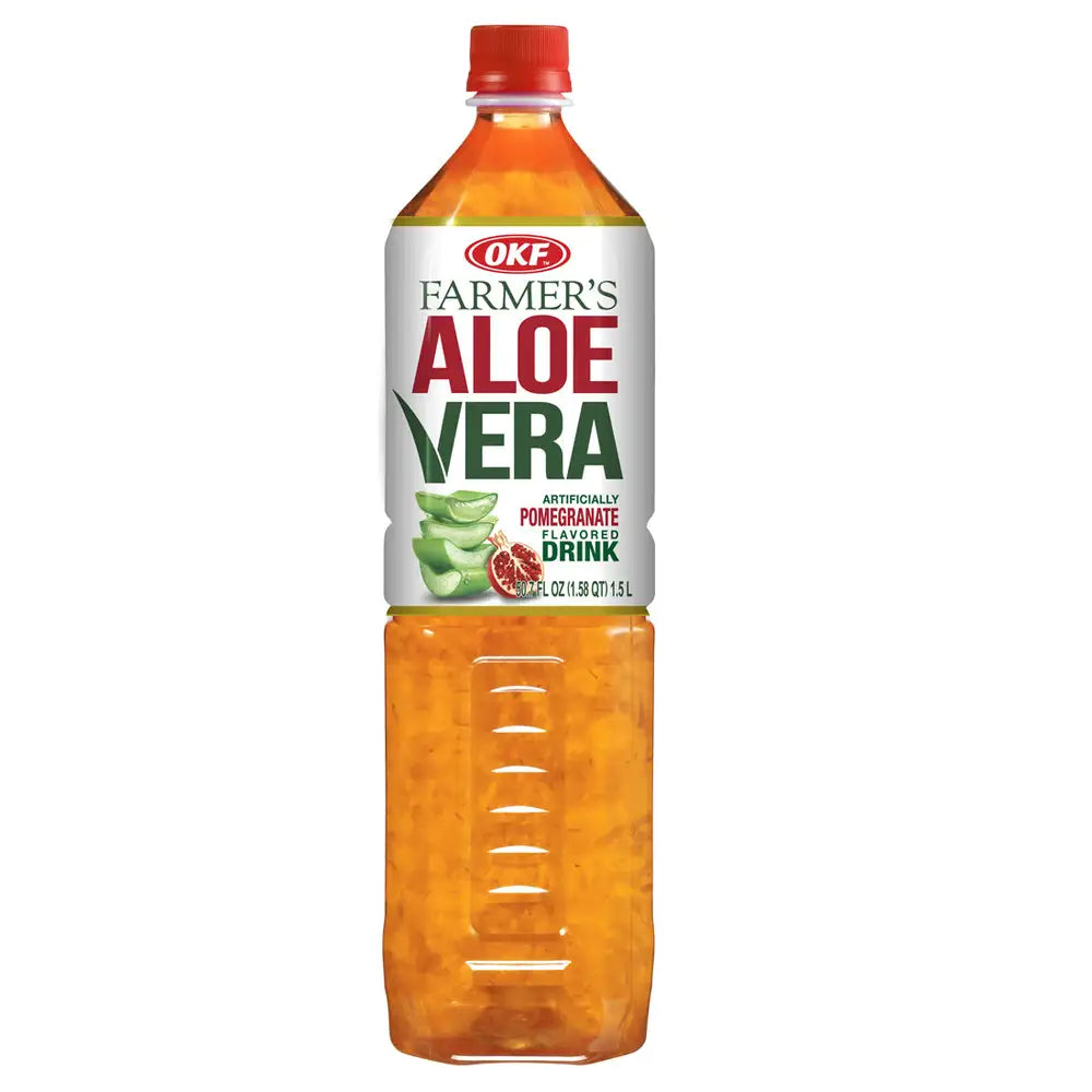 Okf Aloe Vera Drink Pomegranate 1.5 L Case 12 Units