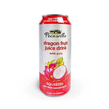 Pocasville Dragon Fruit/Pitaya Juice Drink with Pulp 16.5 oz