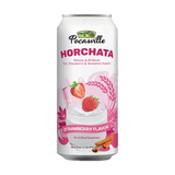 Pocasville Horchata Strawberry Flavor Drink 16.5 oz available at Mexmax INC, perfect for wholesale buyers.