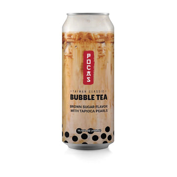 Pocas Bubble Tea Brown Sugar with Tapioca Pearls 16.5 oz