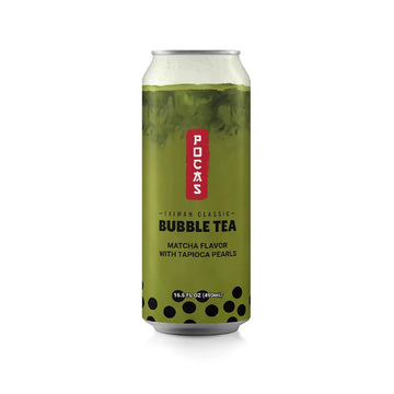 Pocas Bubble Tea Matcha with Tapioca Pearls 16.5 oz