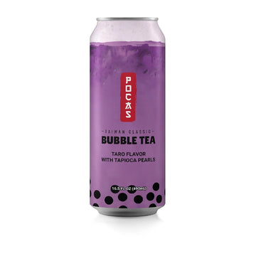 Pocas Bubble Tea Taro with Tapioca Pearls 16.5 oz