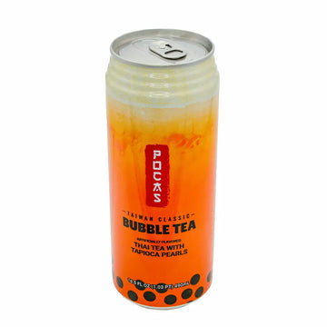 Pocas Bubble Tea Thai Tea with Tapioca Pearls16.5 oz