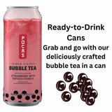 Pocas Bubble Tea Strawberry with Tapioca Pearls16.5 oz - Case - 24 Units