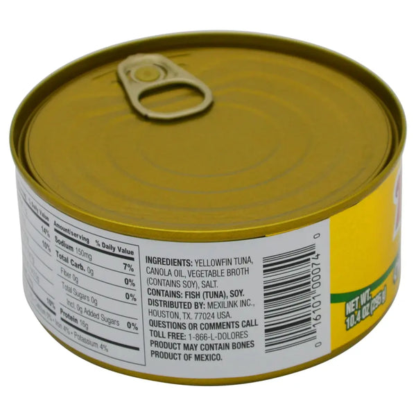 Dolores Yellow Fin Tuna in Oil 10 oz - Case - 24 Units