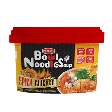 Pocas Bowl Spicy Chicken Noodles Soup 3.17 oz