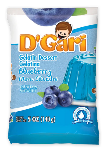 D'Gari Gelatin Blueberry Water 4.2 oz