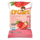 D'Gari Gelatin Strawberry Milk 4.2 oz - Case - 24 Units