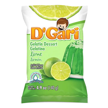 D'Gari Gelatin Lime Water  4.2 oz