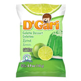 Wholesale D'Gari Gelatin Lime Water 4.2oz - Refreshing treat for Modern Mexican Groceries. Mexmax INC.