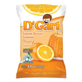 Wholesale D'Gari Gelatin Orange Water 4.2oz- Refreshing and fruity gelatin dessert mix.
