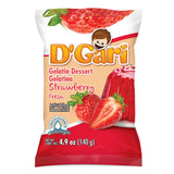 Wholesale D'Gari Gelatin Strawberry Water 4.2oz- Refreshing Mexican Dessert Mix