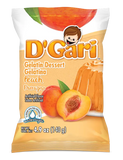 D'Gari Gelatin Peach Water 4.2 oz - Case - 24 Units