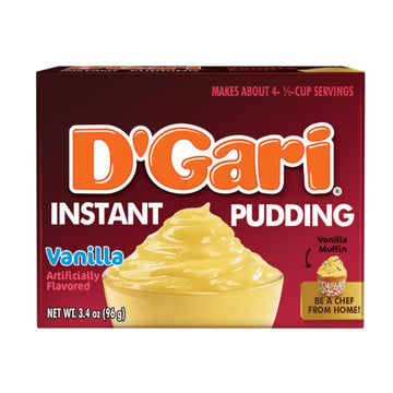 D'Gari Instant Vanilla Pudding 3.4 oz