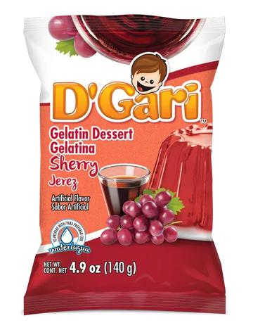 D'Gari Gelatin Sherry (Jerez)  4.2 oz