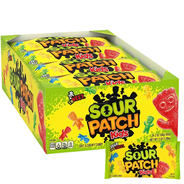 SourPatch Soft and Chewy Candy 2 oz - Case - 24 Units