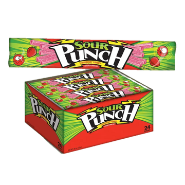 Sour Punch Straws Strawberry Candy2 oz