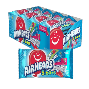 Airheads 5 Bars Chew Candy 2.75 oz