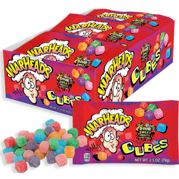 Warheads Chewy Cubes  Candy 2 oz