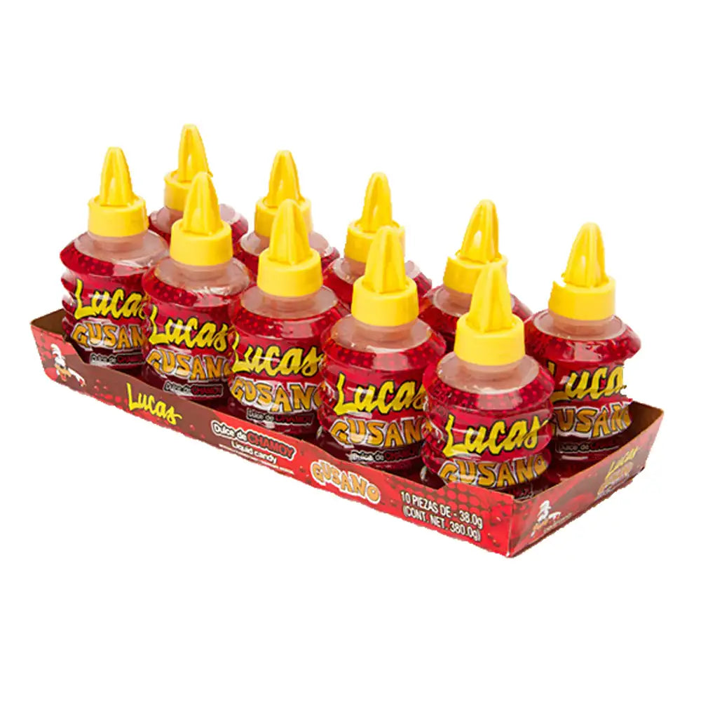 Lucas Gusano Chamoy Liquid - Wholesale Mexican Candy and Snacks