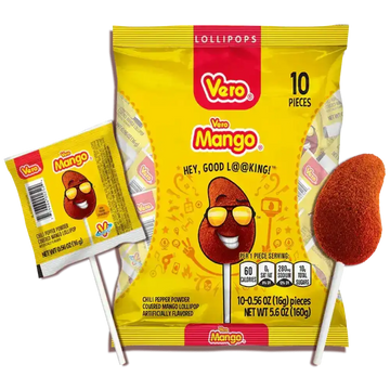 Vero Mango with Chilli Lollipop 4.94 oz 10 ct