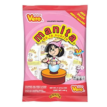 Vero Manita Suerte Lollipop 40 ct