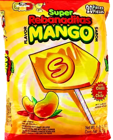 Super Renanaditas Mango Lollipop with Chile 20 ct