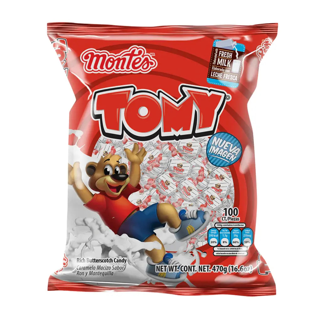 MONTES TOMY CANDY 1LB 16 OZ 100CT Case 10 Units Mexmax