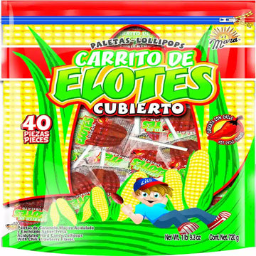 Mara Carrito Elote with Chilli Lollipops 40 ct