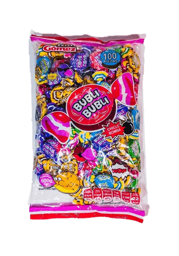 Bubli Bubble Gum Asst Bag 100 ct