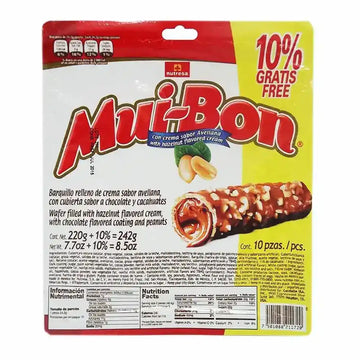 Nutresa Muibon Avellana Blister 10 ct