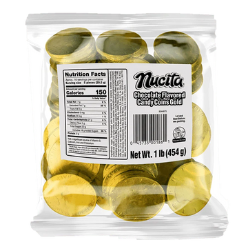 Nucita Gold Coins Chocolate 1 Lb