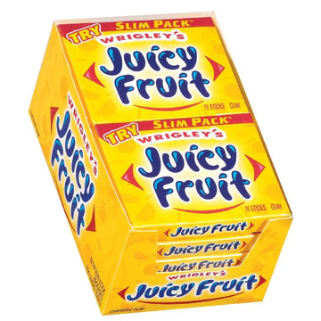 Wrigley Juicy Fruit Slim Yellow Pack15 pc