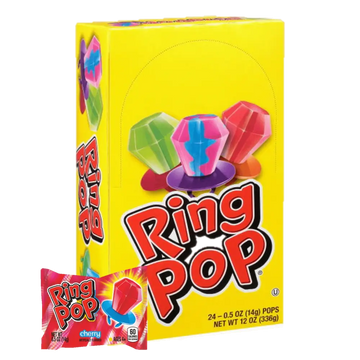 Ring Pops Fruit Hard Candy .5 oz