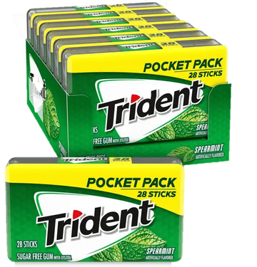 Trident Pocket Pack Spearmint 14 Stk