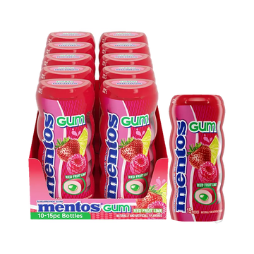 Mentos Gum Red Fruit Lime 15 pc