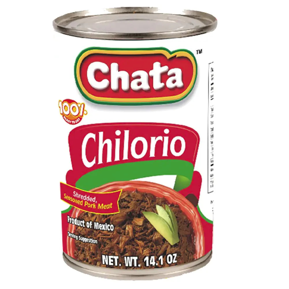 Wholesale Chata Pork Chilorio Can 14.1oz - Delicious Mexican pork stew for your customers.