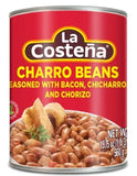 La Costeña Charros Beans 19.75 oz - Case - 12 Units
