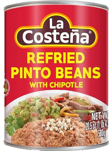 La Costeña Refried  Beans with Chipotle 20.5oz