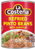 La Costeña Refried  Beans with Chipotle 20.5oz - Case - 12 Units