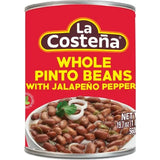 La Costeña Whole Pinto Beanswith Jalapeno Peppers 19.75oz - Case - 12 Units