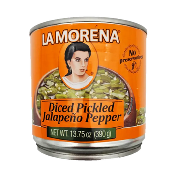 La Morena Diced Pickled Jalapeno Pepper  13.75 oz