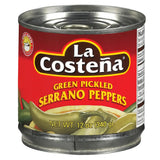 Wholesale La Costena Serrano Peppers 12oz- Spicy Mexican peppers for flavor-packed dishes.