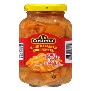 La Costeña Sliced Habanero Chilli Pepper 7.4 oz